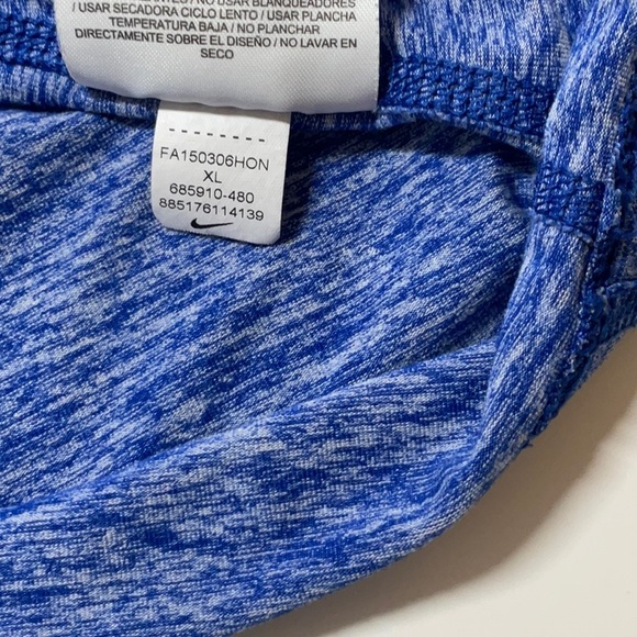 Nike Running 3/4 Zip Pullover Long Sleeve Blue XL - Picture 12 of 12